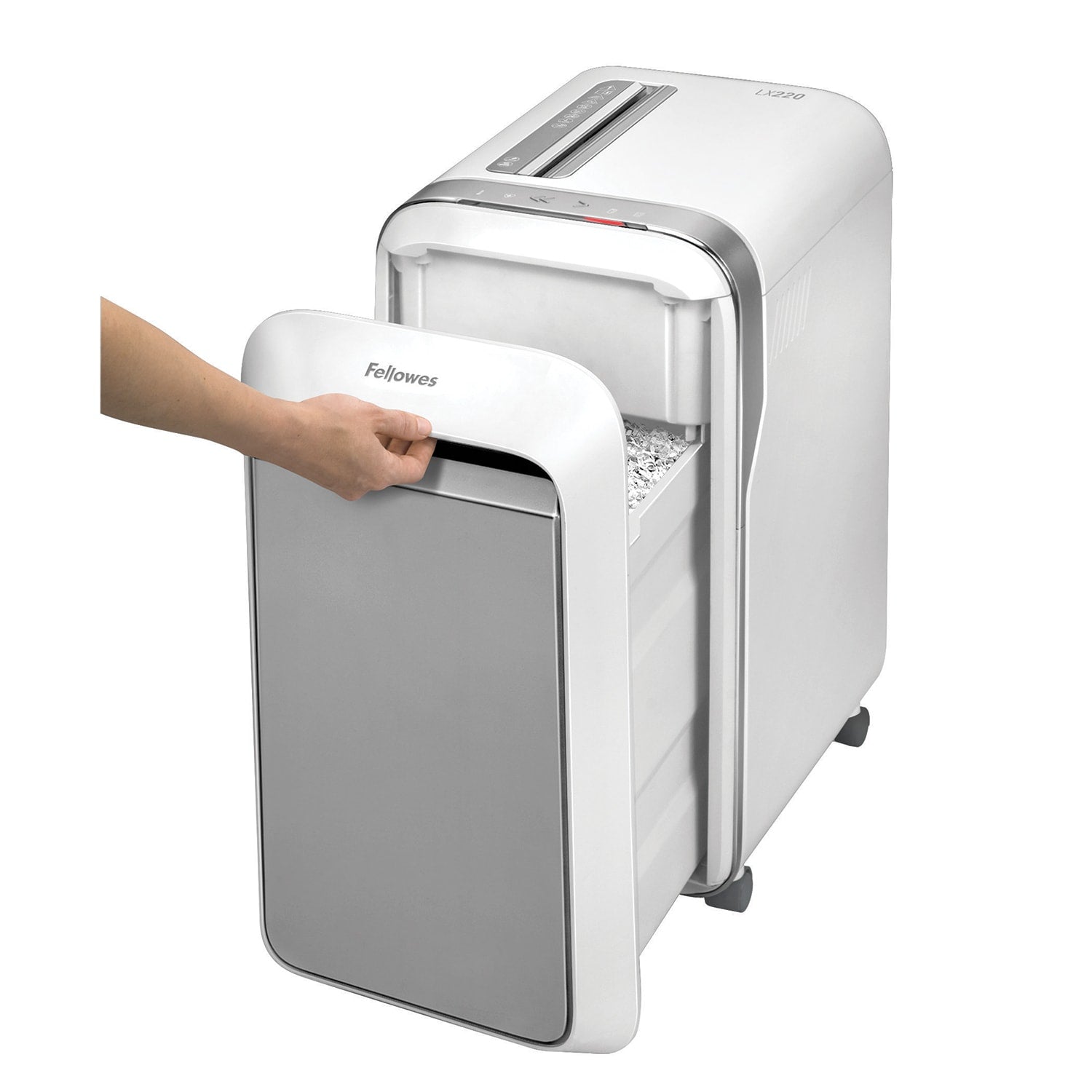 Fellowes LX220 20-Sheet Micro-Cut Shredder – Heavy-Duty, P-4 Security, Jam Proof, Quiet Office Paper Shredder with Large 8-Gallon Bin Fellowes LX220 20-Sheet Micro-Cut Shredder – Heavy-Duty, P-4 Security, Jam Proof, Quiet Office Paper Shredder with Large 8-Gallon Bin
